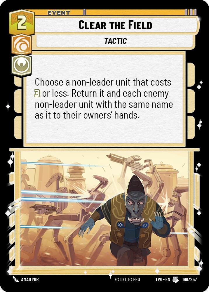 Clear the Field (199/257) (199/257) [Twilight of the Republic] | Jomio and Rueliete's Cards and Comics