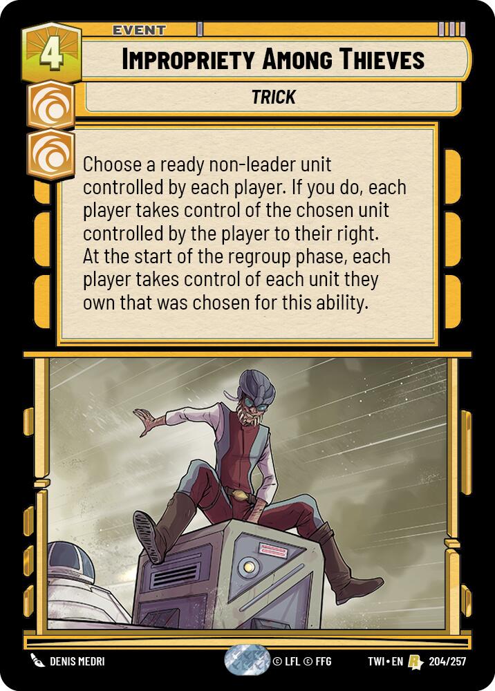 Impropriety Among Thieves (204/257) (204/257) [Twilight of the Republic] | Jomio and Rueliete's Cards and Comics