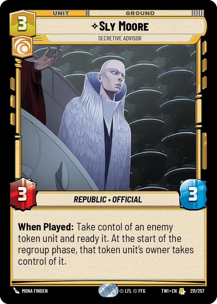 Sly Moore - Secretive Advisor (211/257) (211/257) [Twilight of the Republic] | Jomio and Rueliete's Cards and Comics