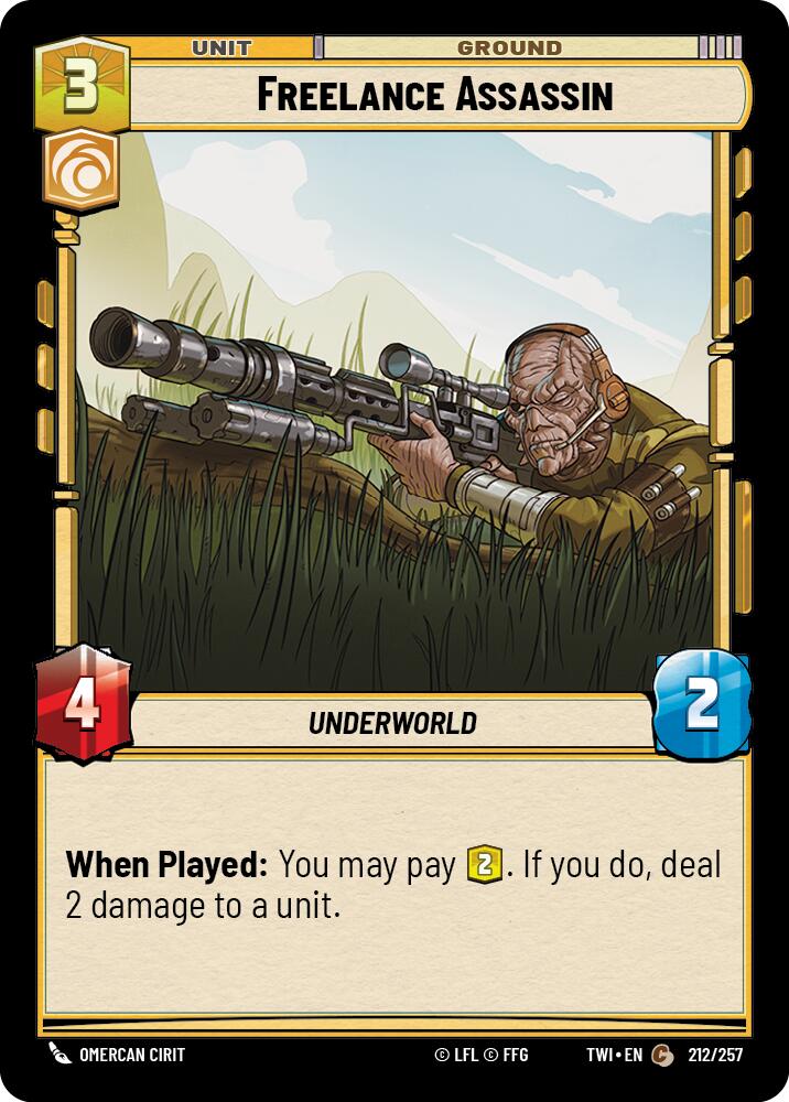Freelance Assassin (212/257) (212/257) [Twilight of the Republic] | Jomio and Rueliete's Cards and Comics