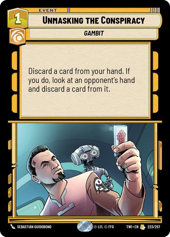 Unmasking the Conspiracy (223/257) (223/257) [Twilight of the Republic] | Jomio and Rueliete's Cards and Comics