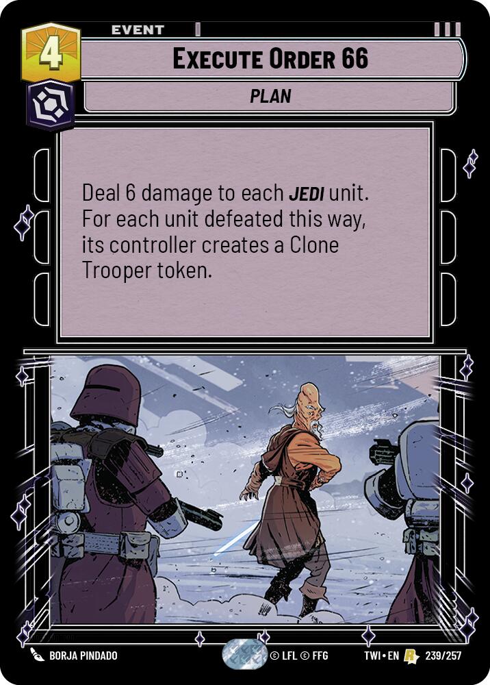 Execute Order 66 (239/257) (239/257) [Twilight of the Republic] | Jomio and Rueliete's Cards and Comics