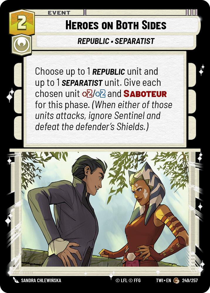 Heroes on Both Sides (249/257) (249/257) [Twilight of the Republic] | Jomio and Rueliete's Cards and Comics