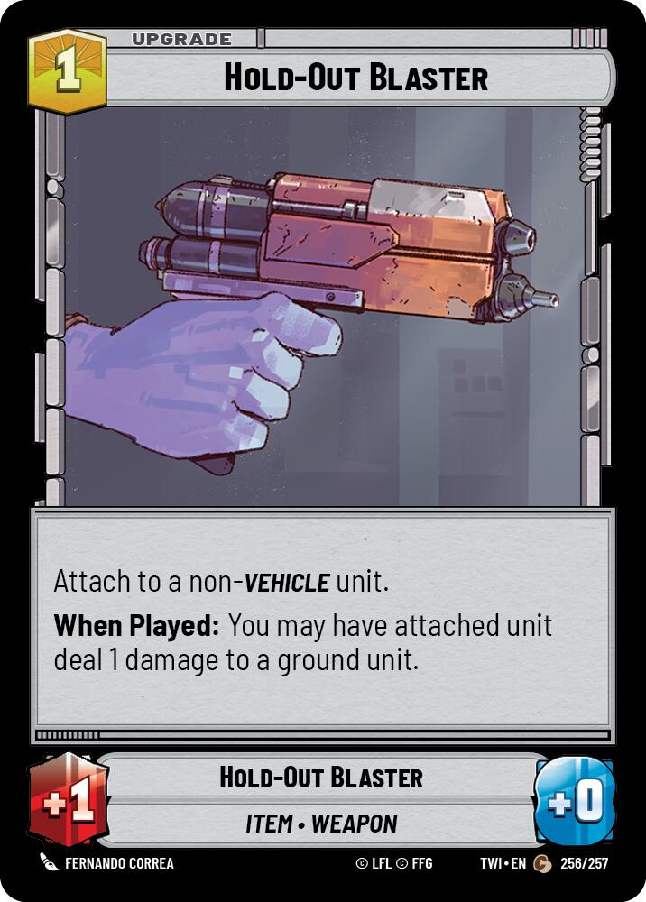 Hold-Out Blaster (256/257) (256/257) [Twilight of the Republic] | Jomio and Rueliete's Cards and Comics