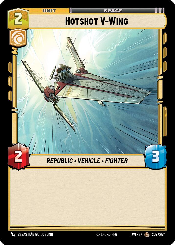 Hotshot V-Wing (209/257) (209/257) [Twilight of the Republic] | Jomio and Rueliete's Cards and Comics