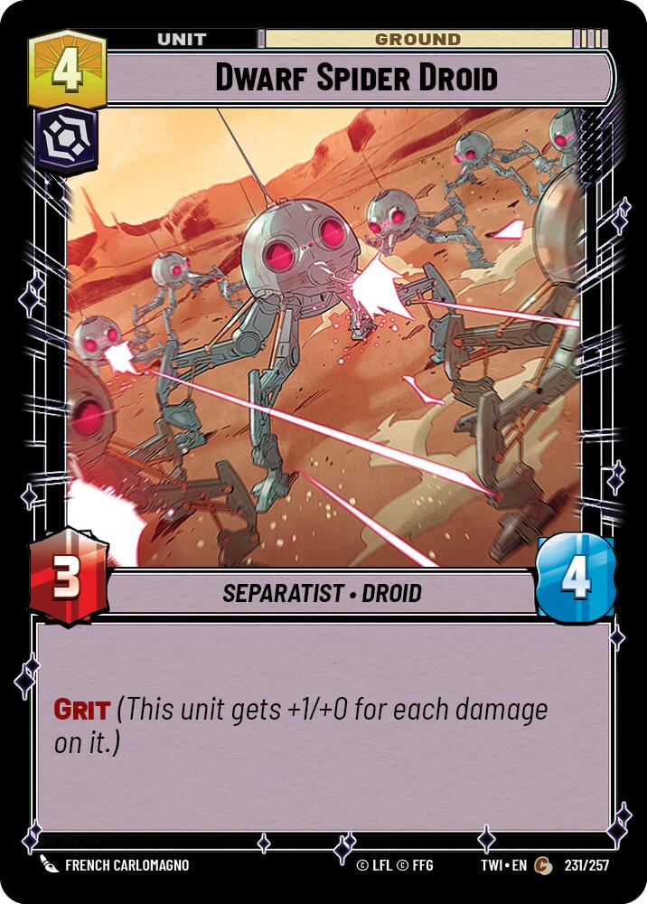 Dwarf Spider Droid (231/257) (231/257) [Twilight of the Republic] | Jomio and Rueliete's Cards and Comics