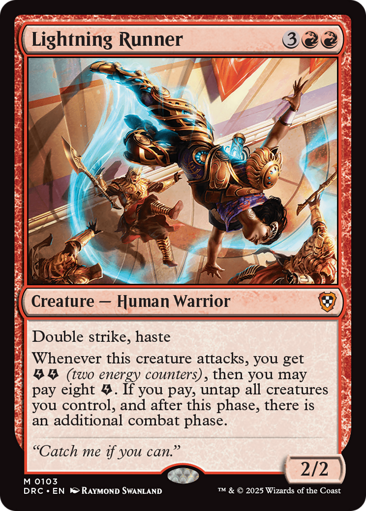 Lightning Runner [Aetherdrift Commander] | Jomio and Rueliete's Cards and Comics