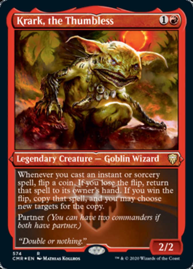 Krark, the Thumbless (Etched) [Commander Legends] | Jomio and Rueliete's Cards and Comics