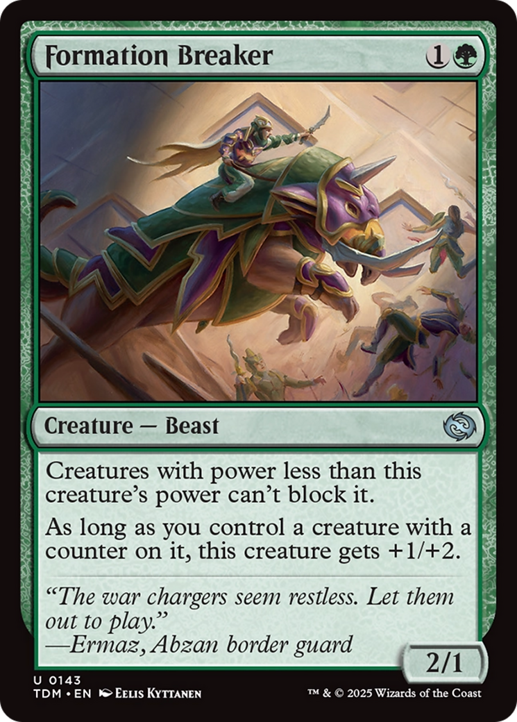 Formation Breaker [Tarkir: Dragonstorm] | Jomio and Rueliete's Cards and Comics