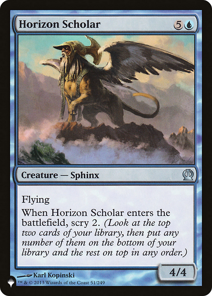 Horizon Scholar [The List] | Jomio and Rueliete's Cards and Comics
