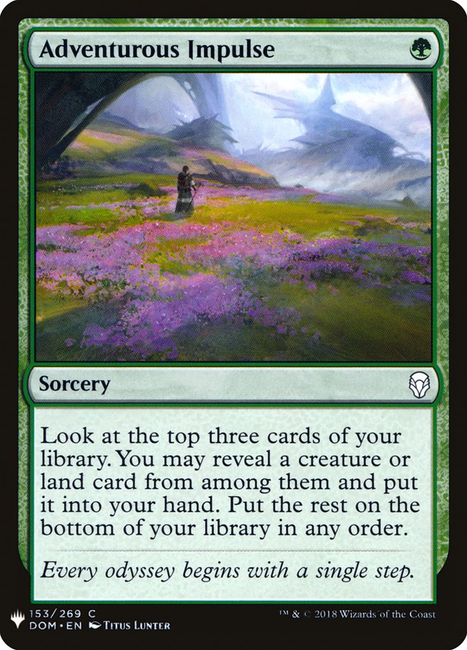 Adventurous Impulse [Mystery Booster] | Jomio and Rueliete's Cards and Comics