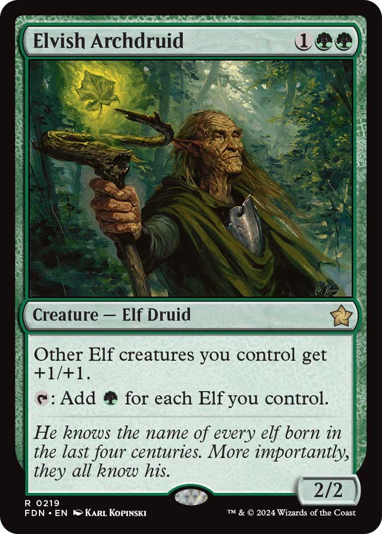 Elvish Archdruid [Foundations] | Jomio and Rueliete's Cards and Comics