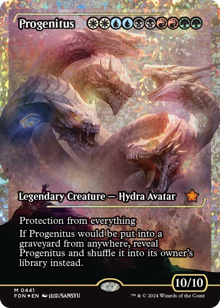 Progenitus (Showcase) (Fracture Foil) [Foundations] | Jomio and Rueliete's Cards and Comics