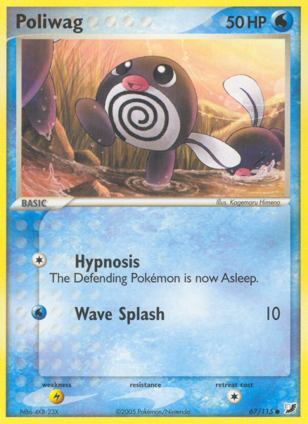 Poliwag (67/115) [EX: Unseen Forces] | Jomio and Rueliete's Cards and Comics