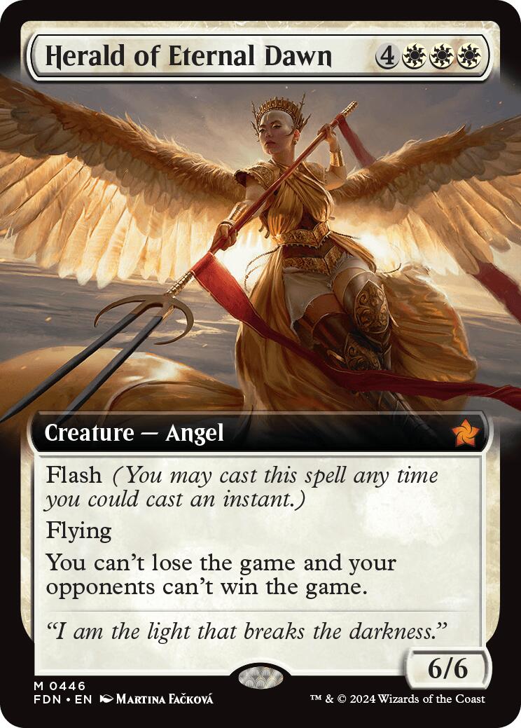 Herald of Eternal Dawn (Extended Art) [Foundations] | Jomio and Rueliete's Cards and Comics