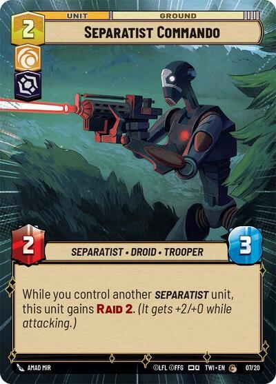 Separatist Commando (7) (Hyperspace) (7) [Twilight of the Republic] | Jomio and Rueliete's Cards and Comics
