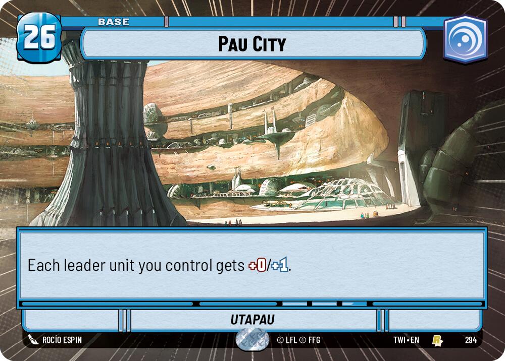 Pau City (294) (Hyperspace) (294) [Twilight of the Republic] | Jomio and Rueliete's Cards and Comics