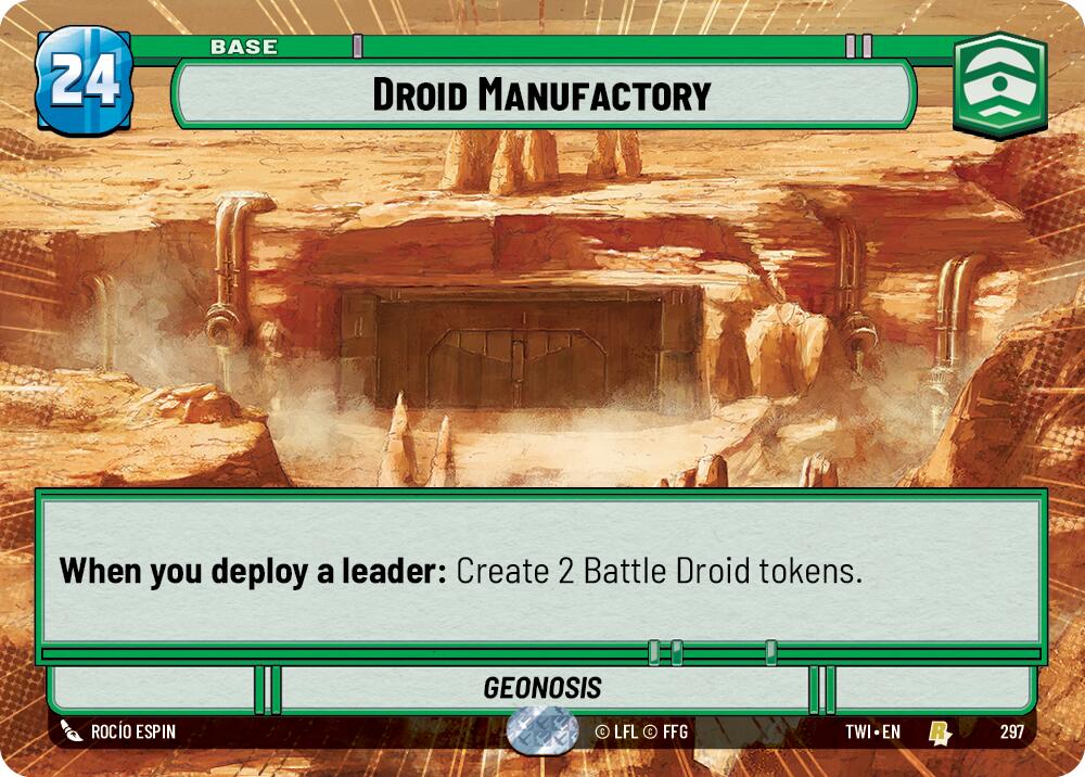 Droid Manufactory (297) (Hyperspace) (297) [Twilight of the Republic] | Jomio and Rueliete's Cards and Comics