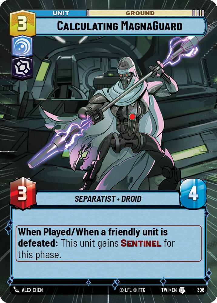 Calculating MagnaGuard (306) (Hyperspace) (306) [Twilight of the Republic] | Jomio and Rueliete's Cards and Comics