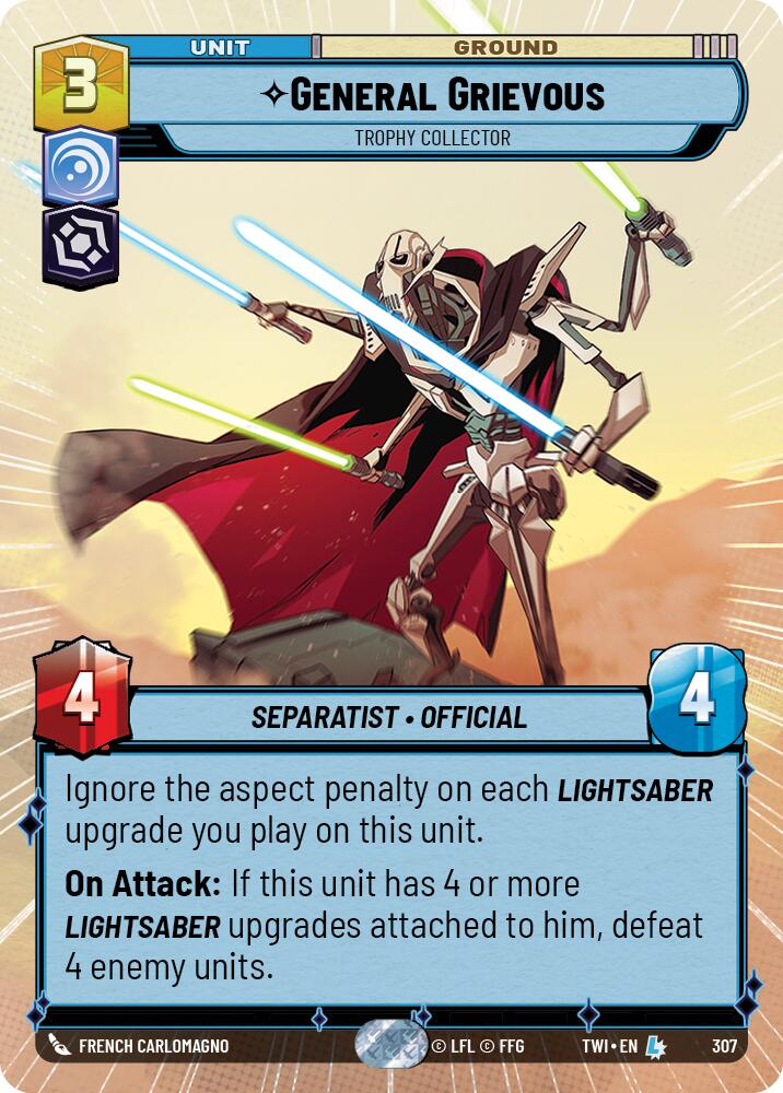 General Grievous - Trophy Collector (307) (Hyperspace) (307) [Twilight of the Republic] | Jomio and Rueliete's Cards and Comics