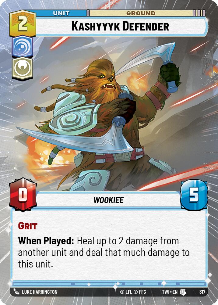 Kashyyyk Defender (317) (Hyperspace) (317) [Twilight of the Republic] | Jomio and Rueliete's Cards and Comics
