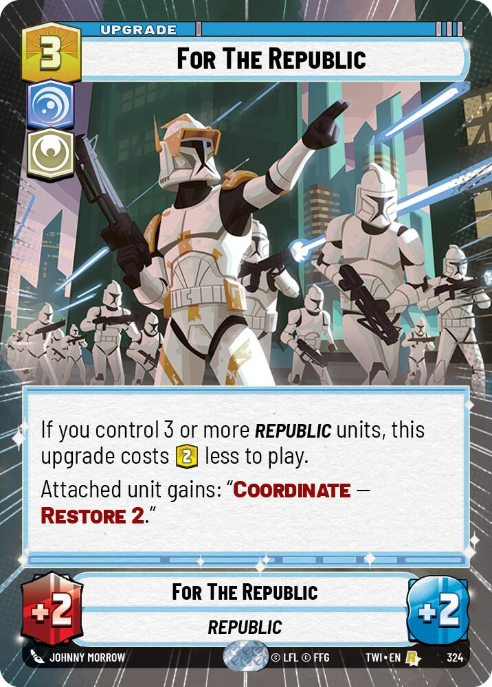 For The Republic (324) (Hyperspace) (324) [Twilight of the Republic] | Jomio and Rueliete's Cards and Comics