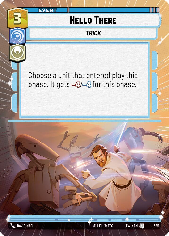 Hello There (325) (Hyperspace) (325) [Twilight of the Republic] | Jomio and Rueliete's Cards and Comics