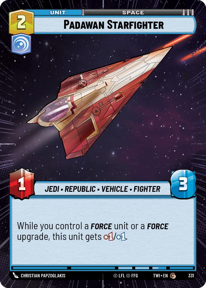 Padawan Starfighter (331) (Hyperspace) (331) [Twilight of the Republic] | Jomio and Rueliete's Cards and Comics