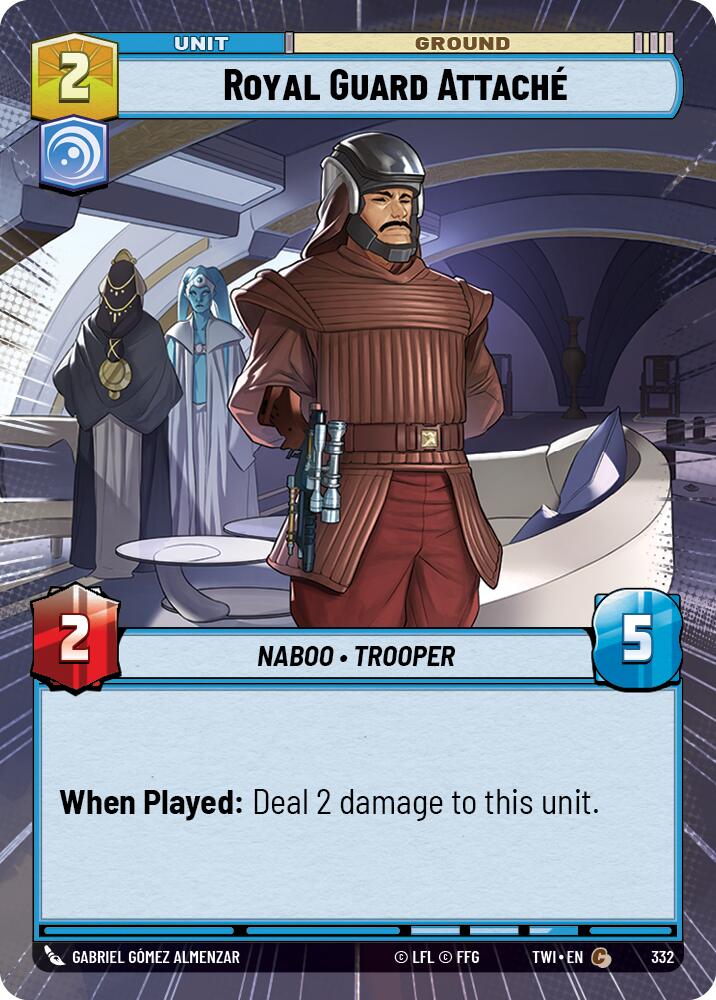 Royal Guard Attache (332) (Hyperspace) (332) [Twilight of the Republic] | Jomio and Rueliete's Cards and Comics