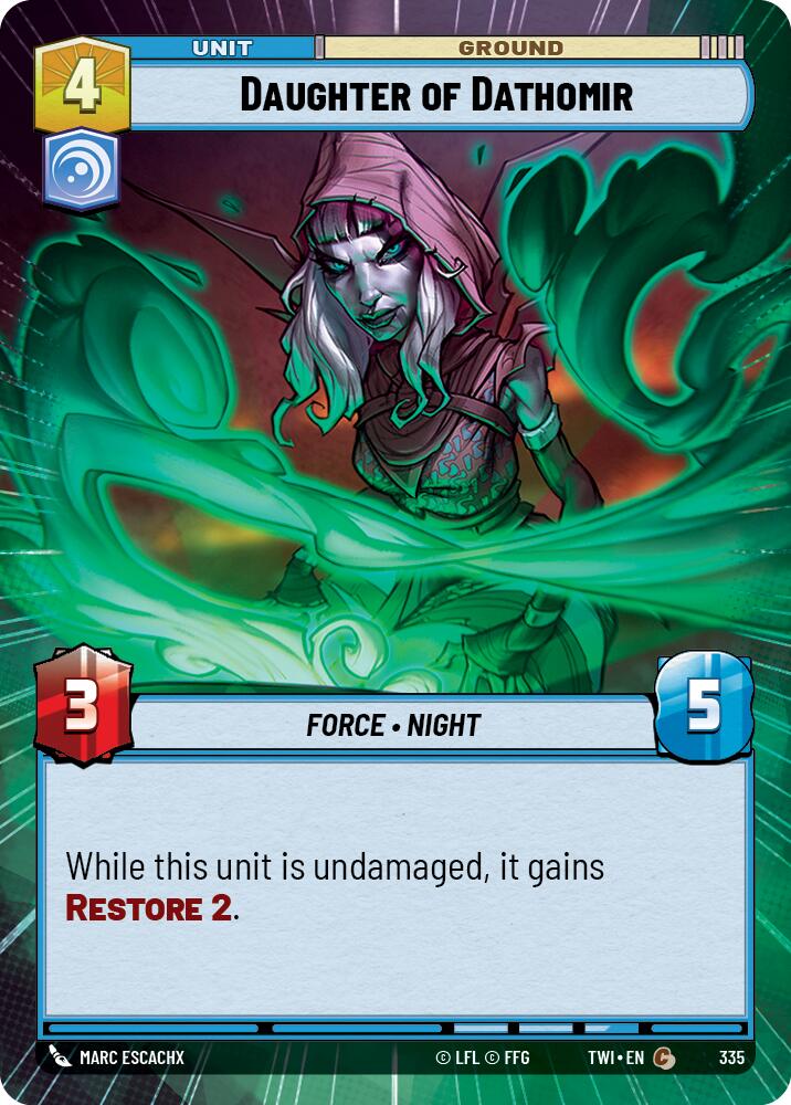 Daughter of Dathomir (335) (Hyperspace) (335) [Twilight of the Republic] | Jomio and Rueliete's Cards and Comics