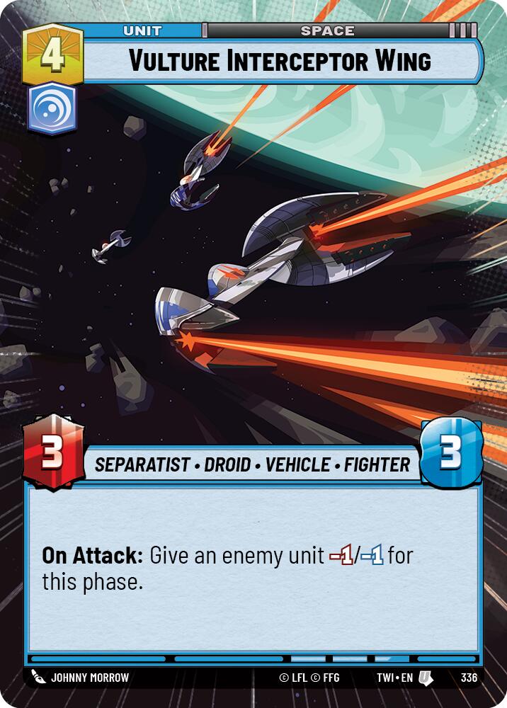 Vulture Interceptor Wing (336) (Hyperspace) (336) [Twilight of the Republic] | Jomio and Rueliete's Cards and Comics
