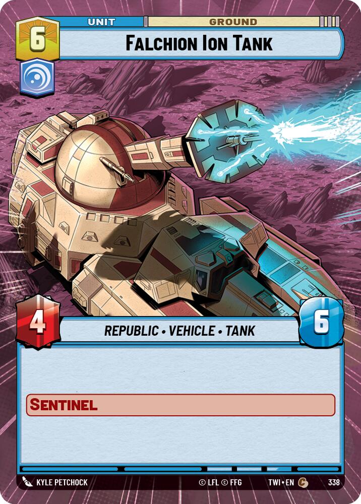 Falchion Ion Tank (338) (Hyperspace) (338) [Twilight of the Republic] | Jomio and Rueliete's Cards and Comics