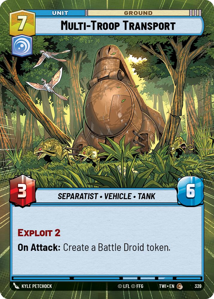 Multi-Troop Transport (339) (Hyperspace) (339) [Twilight of the Republic] | Jomio and Rueliete's Cards and Comics