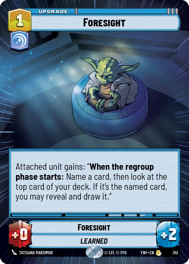 Foresight (341) (Hyperspace) (341) [Twilight of the Republic] | Jomio and Rueliete's Cards and Comics