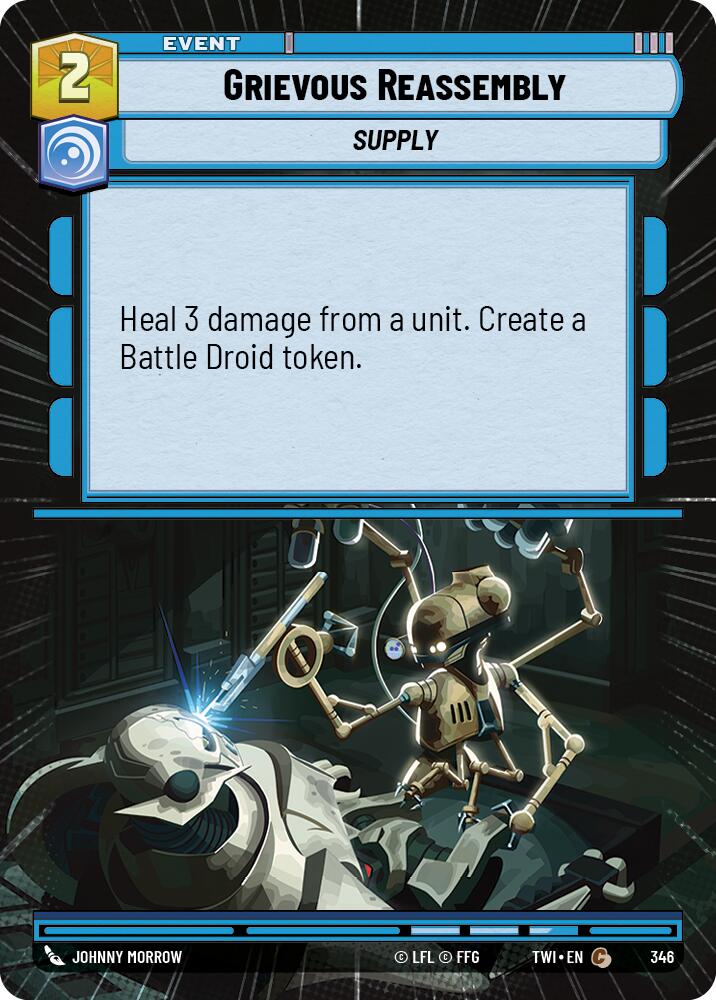 Grievous Reassembly (346) (Hyperspace) (346) [Twilight of the Republic] | Jomio and Rueliete's Cards and Comics