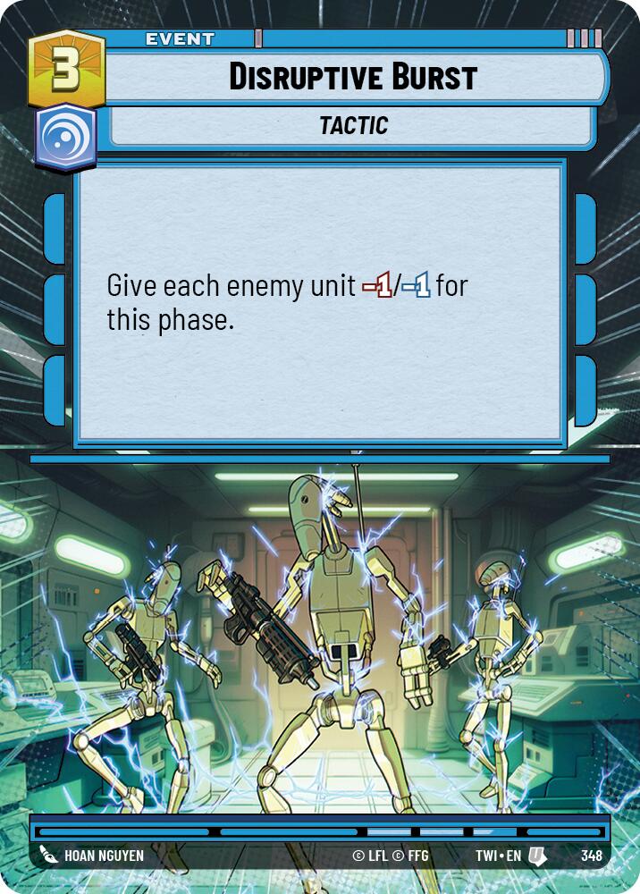 Disruptive Burst (348) (Hyperspace) (348) [Twilight of the Republic] | Jomio and Rueliete's Cards and Comics