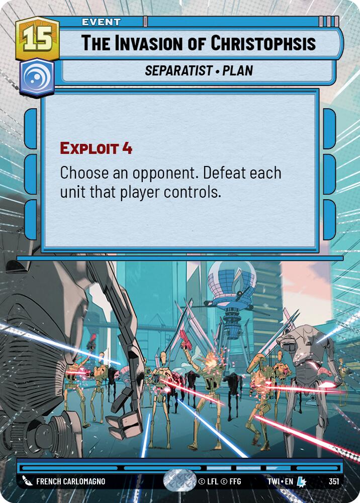 The Invasion of Christophsis (351) (Hyperspace) (351) [Twilight of the Republic] | Jomio and Rueliete's Cards and Comics