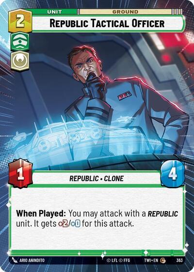 Republic Tactical Officer (363) (Hyperspace) (363) [Twilight of the Republic] | Jomio and Rueliete's Cards and Comics
