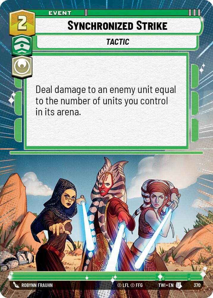 Synchronized Strike (370) (Hyperspace) (370) [Twilight of the Republic] | Jomio and Rueliete's Cards and Comics