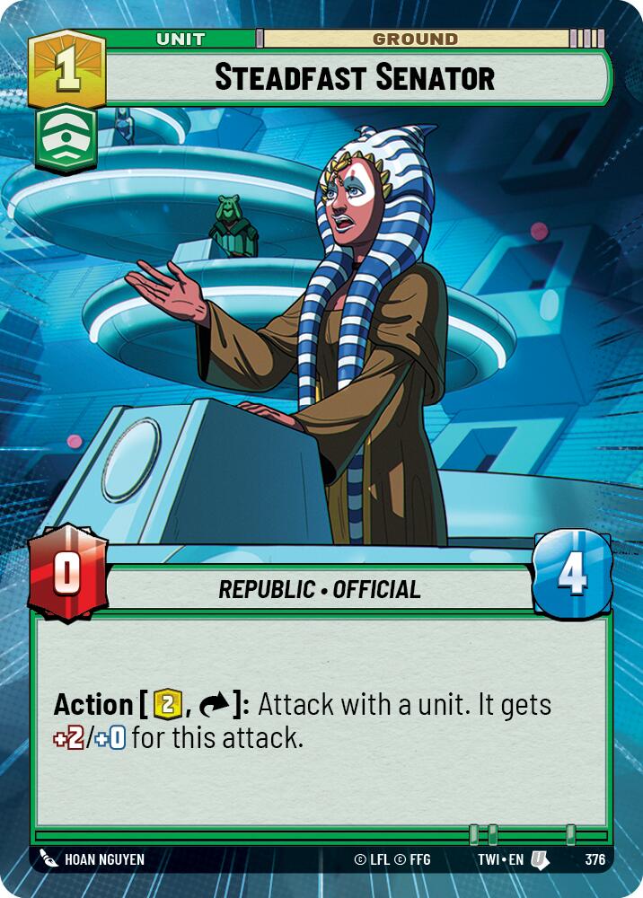 Steadfast Senator (376) (Hyperspace) (376) [Twilight of the Republic] | Jomio and Rueliete's Cards and Comics