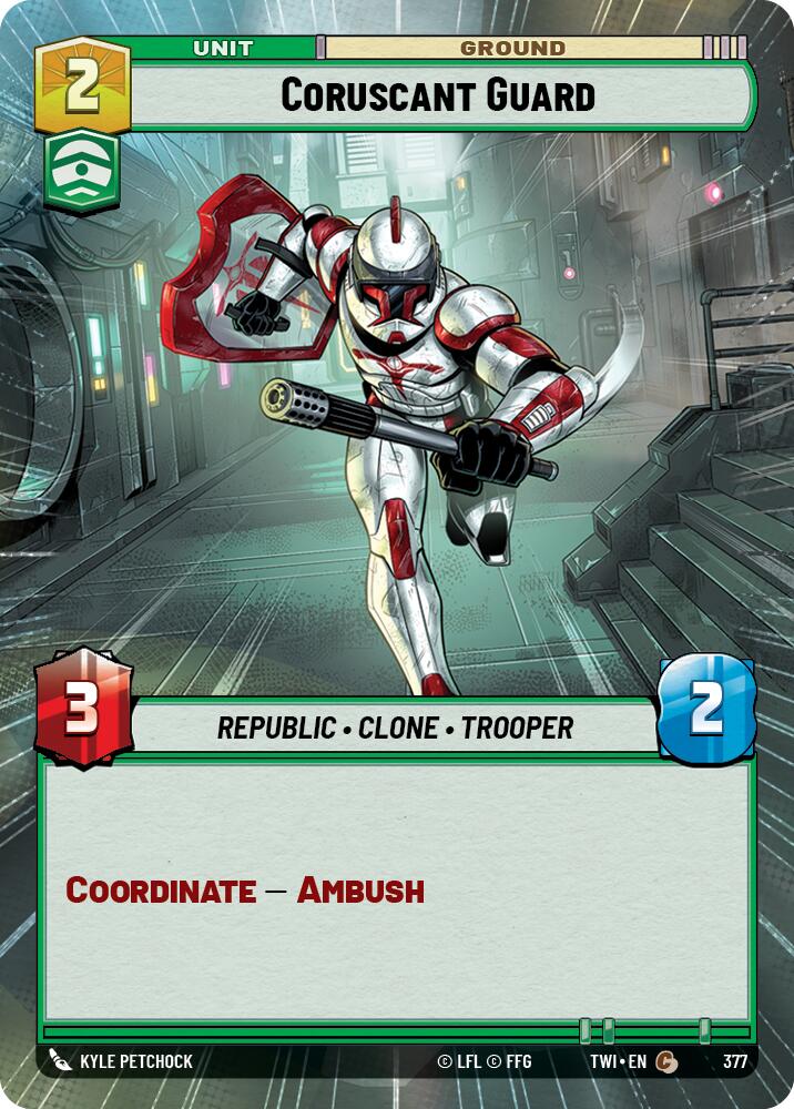 Coruscant Guard (377) (Hyperspace) (377) [Twilight of the Republic] | Jomio and Rueliete's Cards and Comics