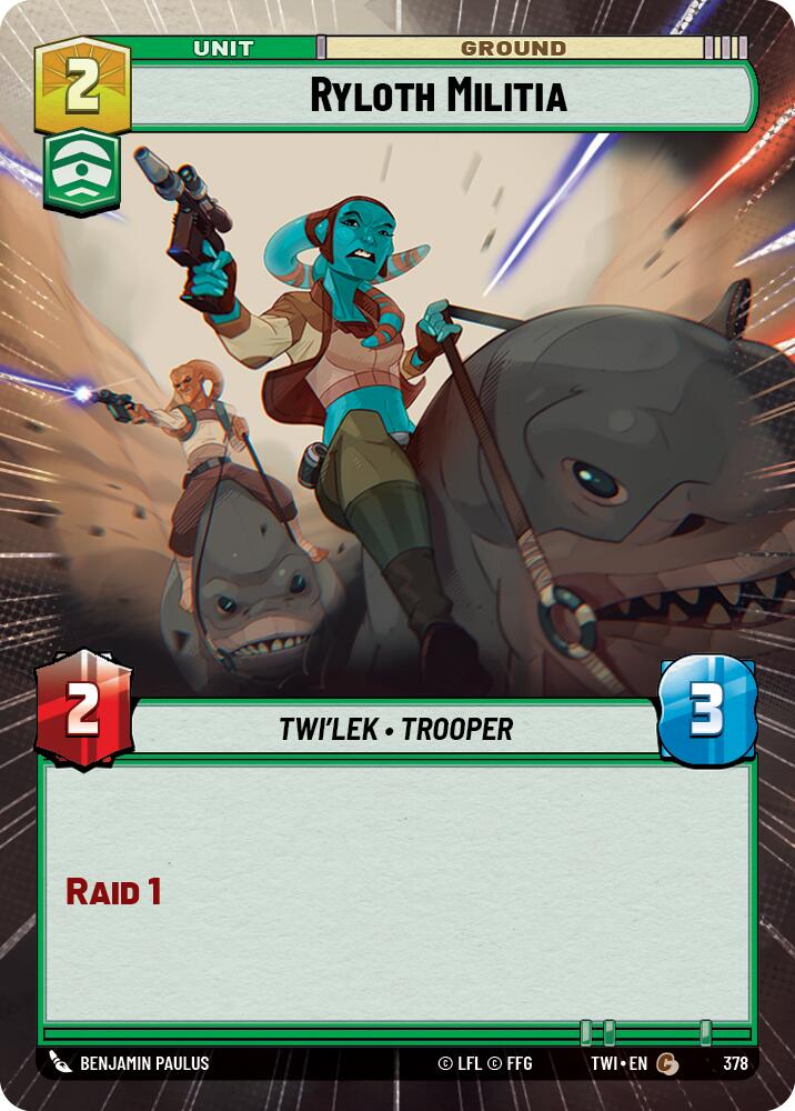 Ryloth Militia (378) (Hyperspace) (378) [Twilight of the Republic] | Jomio and Rueliete's Cards and Comics