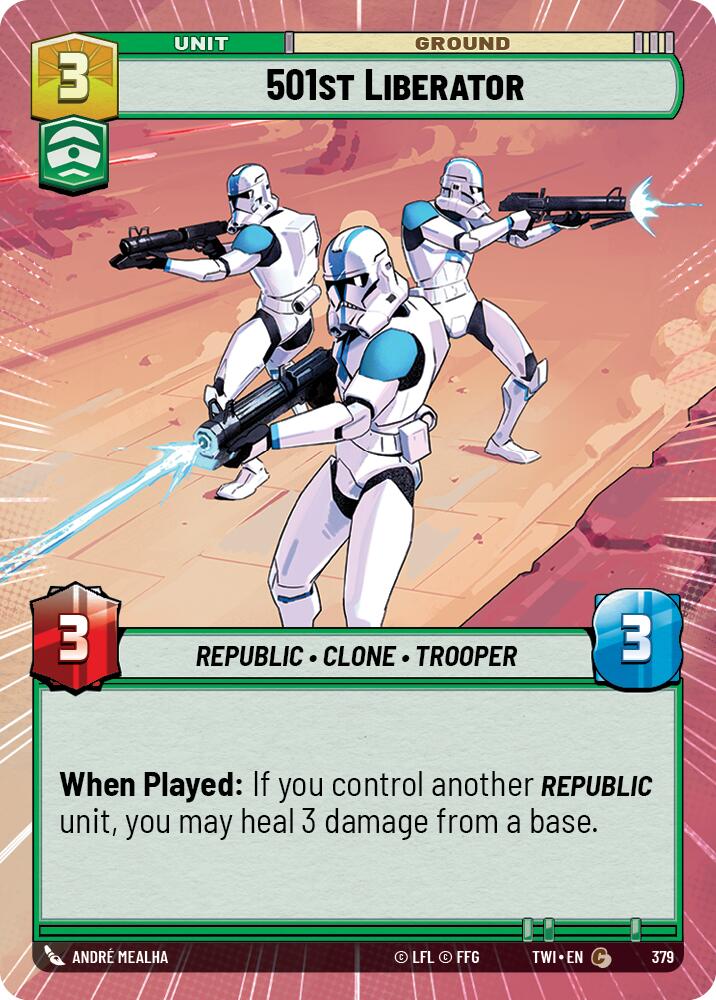 501st Liberator (379) (Hyperspace) (379) [Twilight of the Republic] | Jomio and Rueliete's Cards and Comics