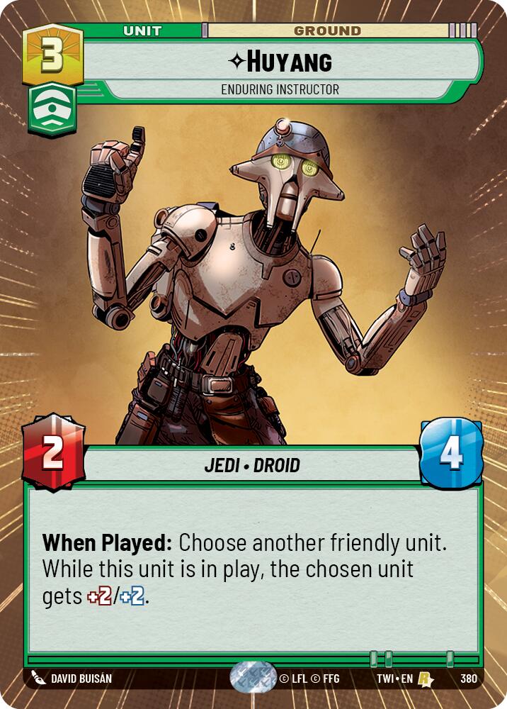 Huyang - Enduring Instructor (380) (Hyperspace) (380) [Twilight of the Republic] | Jomio and Rueliete's Cards and Comics