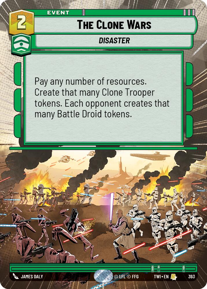 The Clone Wars (393) (Hyperspace) (393) [Twilight of the Republic] | Jomio and Rueliete's Cards and Comics