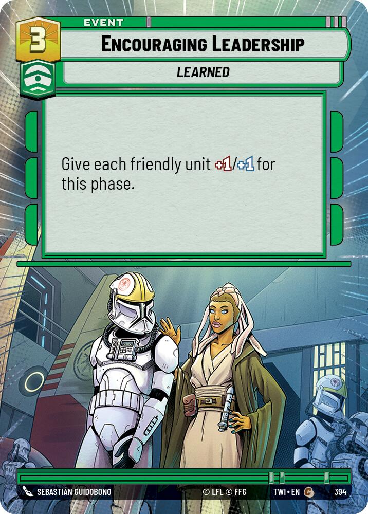 Encouraging Leadership (394) (Hyperspace) (394) [Twilight of the Republic] | Jomio and Rueliete's Cards and Comics