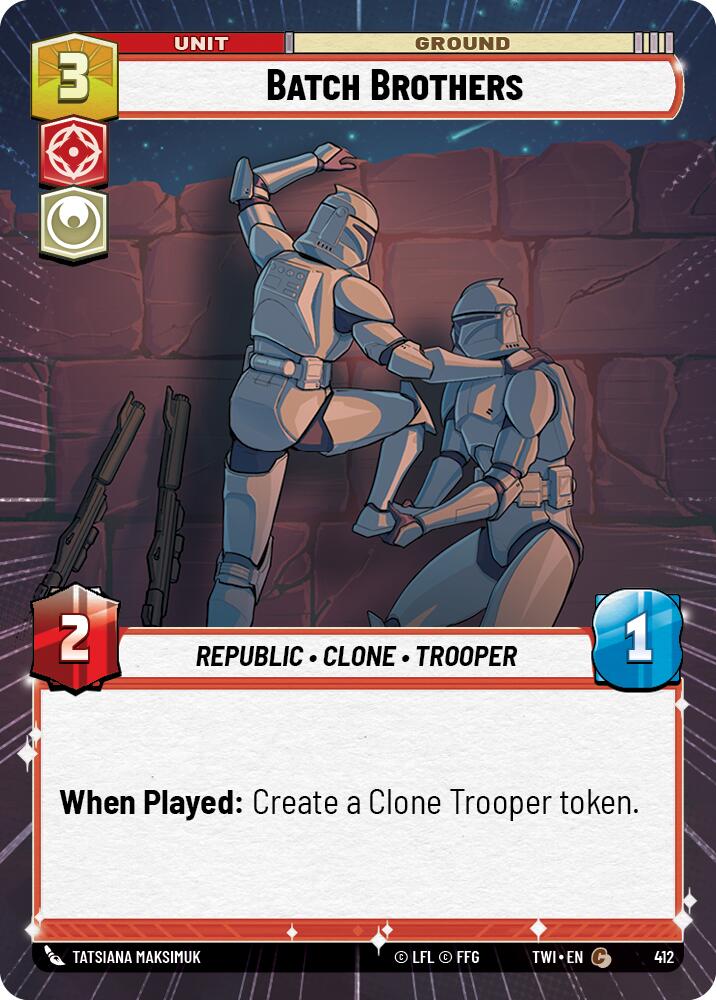 Batch Brothers (412) (Hyperspace) (412) [Twilight of the Republic] | Jomio and Rueliete's Cards and Comics