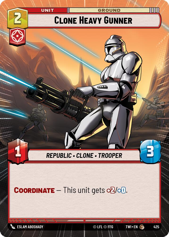 Clone Heavy Gunner (425) (Hyperspace) (425) [Twilight of the Republic] | Jomio and Rueliete's Cards and Comics