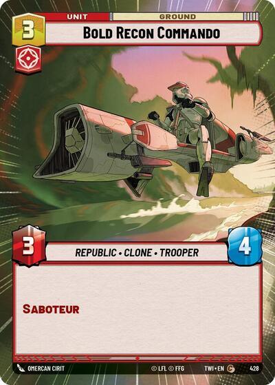 Bold Recon Commando (428) (Hyperspace) (428) [Twilight of the Republic] | Jomio and Rueliete's Cards and Comics