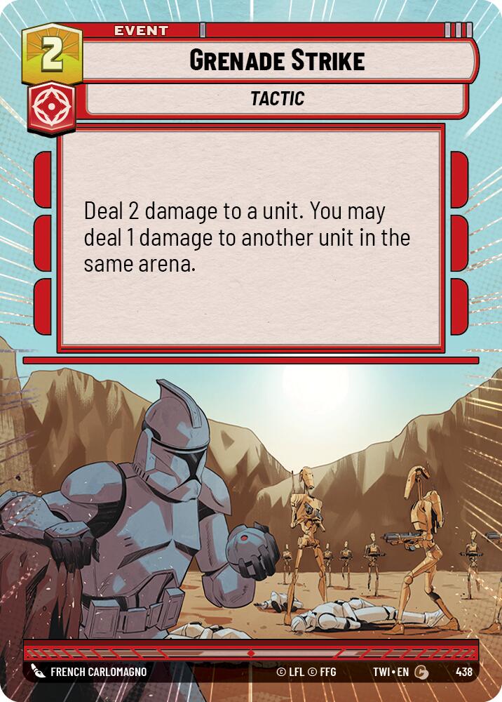 Grenade Strike (438) (Hyperspace) (438) [Twilight of the Republic] | Jomio and Rueliete's Cards and Comics